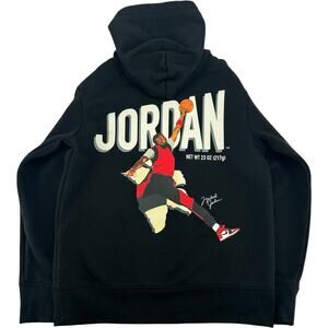 Youth Black Air Jordan Flight MVP Michael Jordan Pullover Hoodie Sweatshirt Sz M